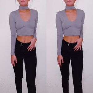 Cutout Long-Sleeve Shirt